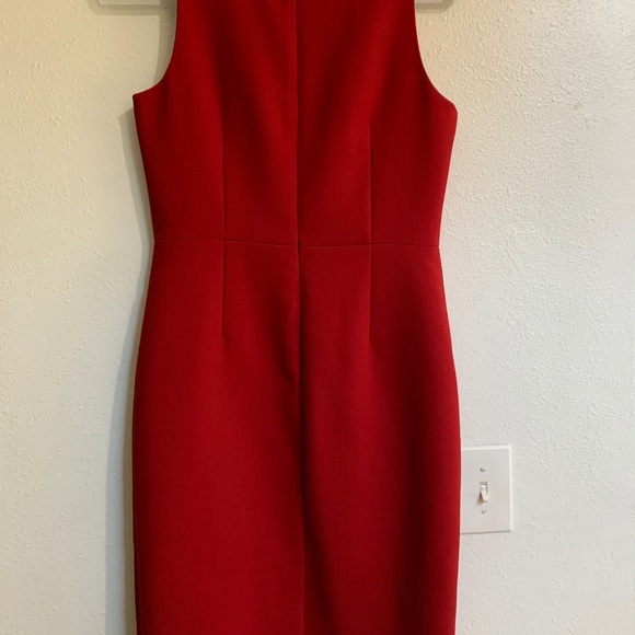 Talbots Classic Red Sleeveless Fitted Dress - Picture 2 of 3
